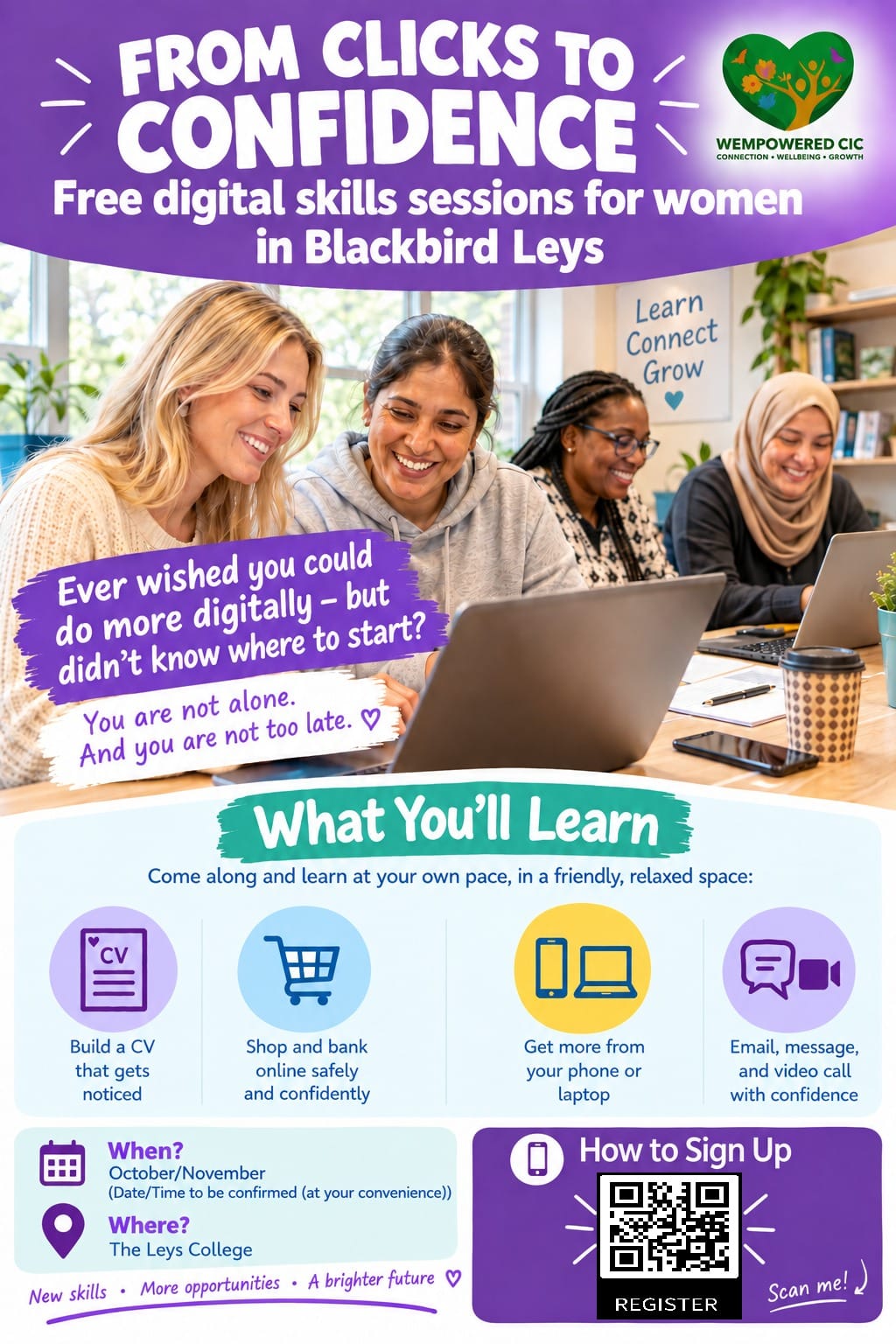 Registration Open: Free Digital Skills Sessions!